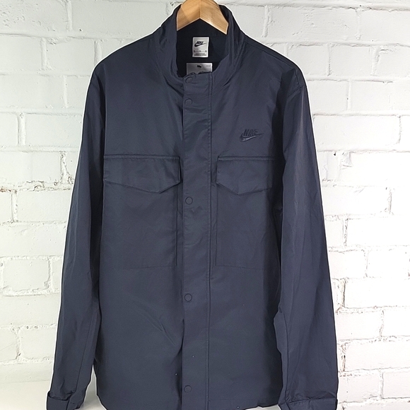 Nike Sportswear M65 Jacket Cotton Blend Black Mens XL - Picture 7 of 9